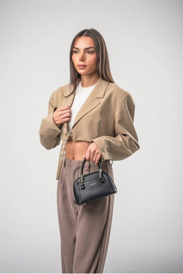 Siyah Kadın El ve Omuz Çantası 18240