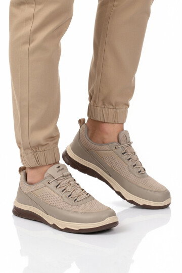 Vizon Fileli Hafif Esnek Hava Alabilen Erkek Spor Ayakkabı Elvara M