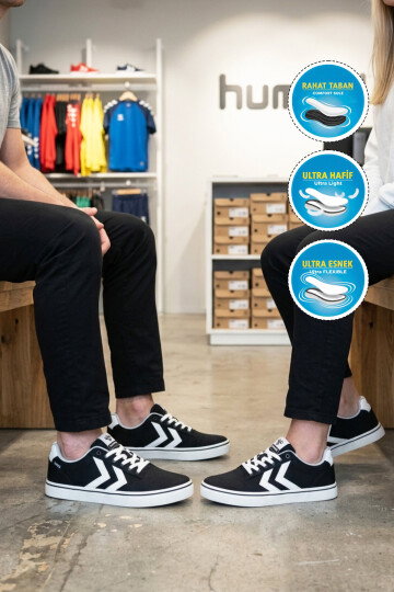 Siyah Bağcıklı Hafif Esnek Unisex Spor Ayakkabı 900873 Hml Wivo II