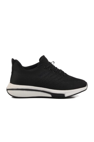 Siyah-Beyaz Triko Unisex Spor Ayakkabı Molen 118 G