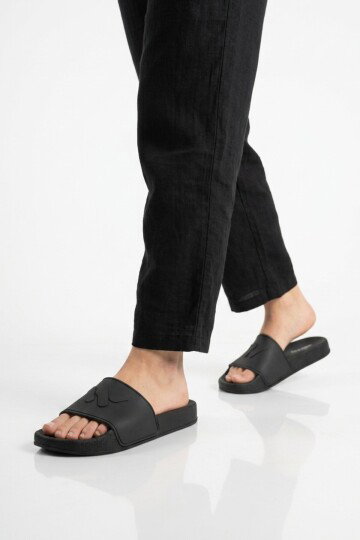 Siyah Hafif Esnek Unisex Terlik 8000-02 G