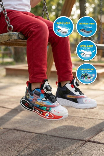 GENİŞ KALIP Işıklı Unisex Çocuk Spor Ayakkabı 400 P