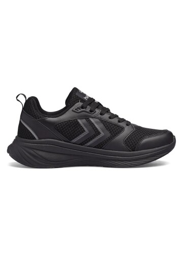 Siyah-Siyah Unisex Fileli Hafif Esnek Yürüyüş Koşu ve Spor Ayakkabı