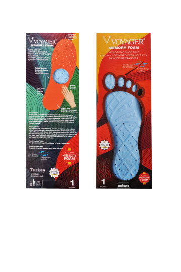 Siyah Anatomik Memory Foam Unisex İç Tabanlık