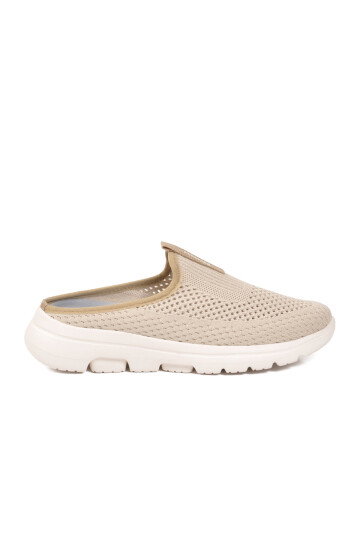 Bej Fileli Hafif Unisex Terlik Nina G