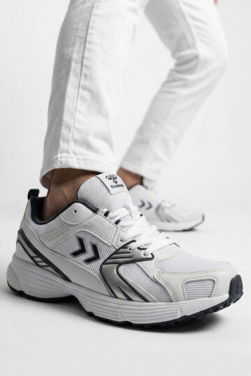 Dar Kalıp Beyaz-Lacivert Fileli Hafif Unisex Yürüyüş ve Spor Ayakkabı 900911 Hml Performance 930