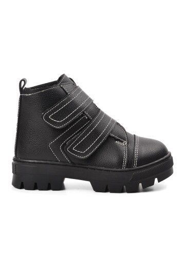 Black Orthopedic Boys Boots 2301004 P