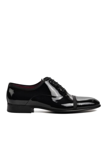 Black Patent Leather Mens Classic Shoes 0089 M