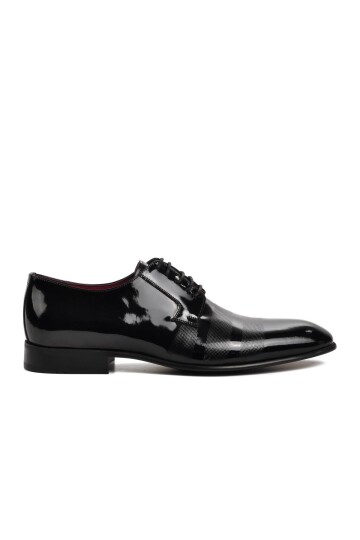 Black Patent Leather Mens Classic Shoes 9642 M