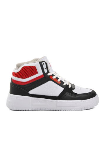 White-Black-Red Unisex Hi Sneaker Berry Hı G