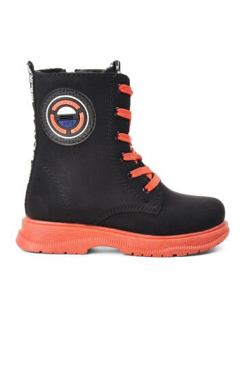 Black-Orange Girls Boots Peris P