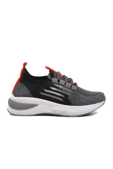 Smoke-Black-Red Childrens Sneakers Ravello P