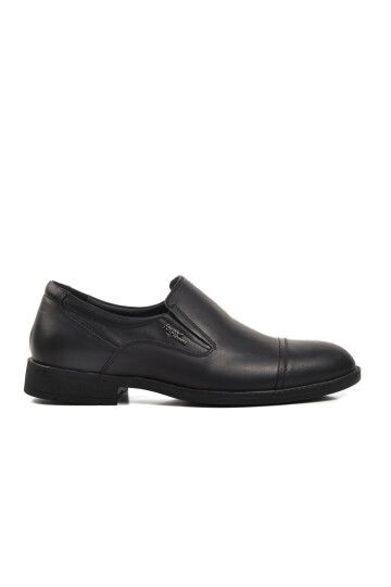 Black Genuine Leather Mens Casual Shoes 2330-24K M