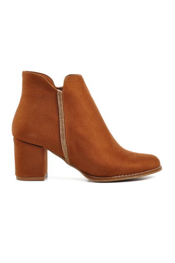 Tan Suede Womens Boots 262079 Z