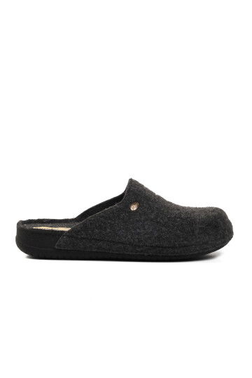 Black Mens Slippers Bento K-12115 M