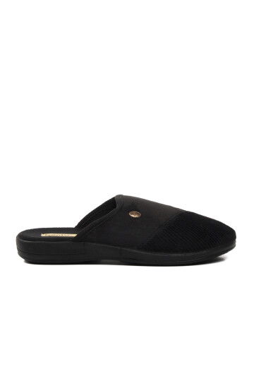 Black Anatomic Mens Home Slippers K-646 M