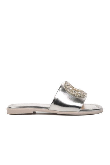 Silver Womens Slippers 246017 Z