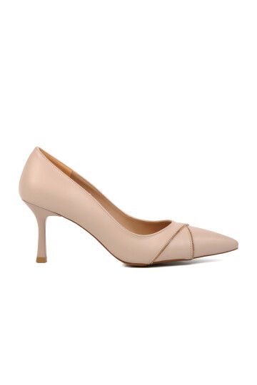 Beige Womens High Heel Shoes 248154 Z