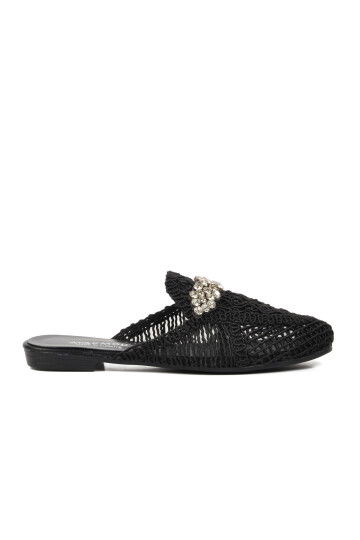 Black Womens Slippers 335165 Z