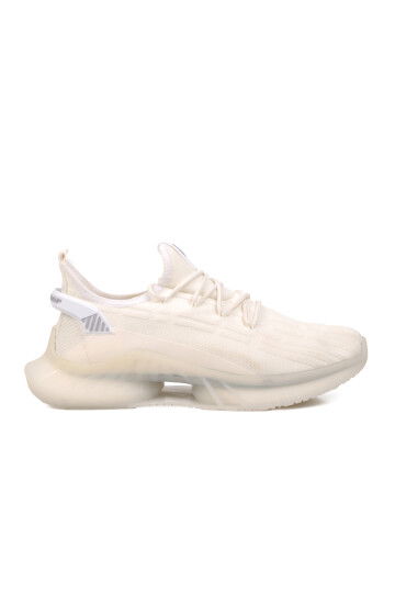 White Faux Leather Mens Sneakers DNP-2358 M