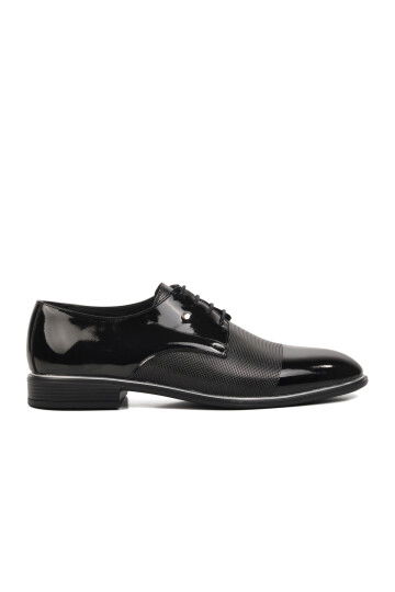 Black Patent Leather Mens Classic Shoes P100 M