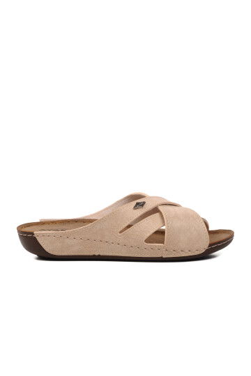 Beige Womens Slippers 08-982 Z