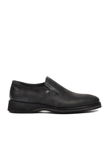 Black Patterned Mens Classic Shoes 3130 M