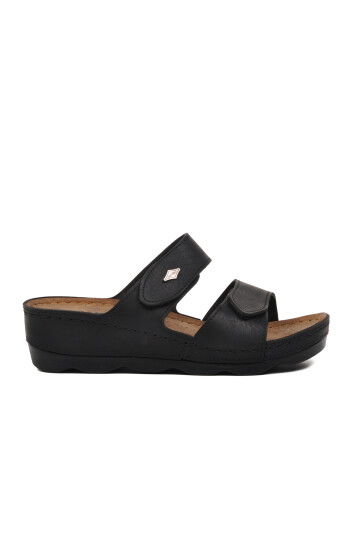 Black Womens Slippers 37-976 Z