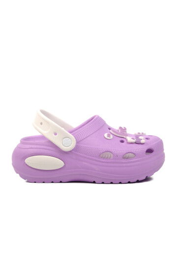 Lilac Eva Lightweight Womens Sabo Slippers 642 Z