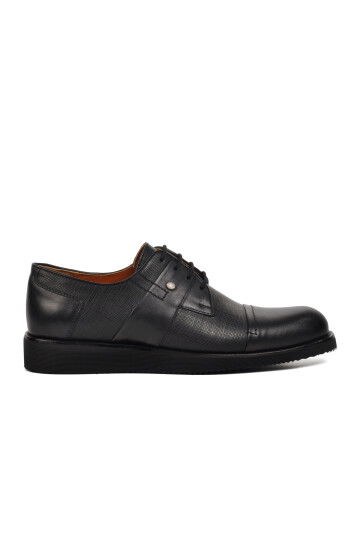 Black Genuine Leather Mens Casual Shoes Premium 33233 M