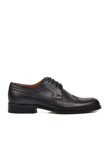 Black Genuine Leather Mens Classic Shoes Premium 33272 M