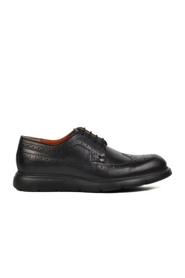 Black Genuine Leather Mens Casual Shoes Premium 33281 M