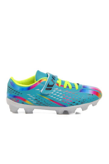 Turquoise White Boys Cleats 129 F