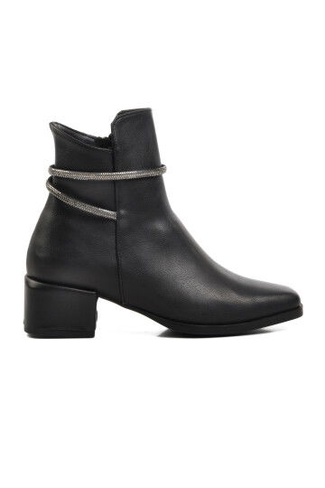 Black Skin Womens Boots 326168 Z