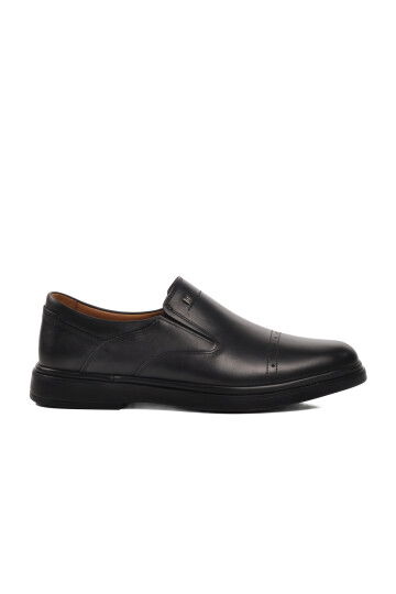 Black Genuine Leather Mens Casual Shoes 336 M