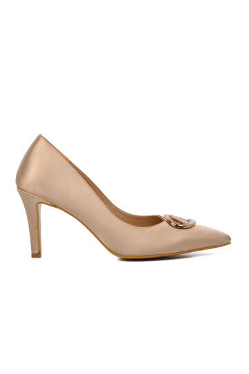 Nude Thin Heeled Womens Evening Shoes 377101 Z
