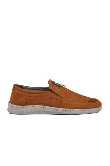 Tan Nubuck Genuine Leather Mens Casual Shoes 619 M