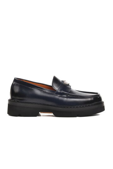 Navy Blue Light Mens Classic Shoes Premium 7708 M