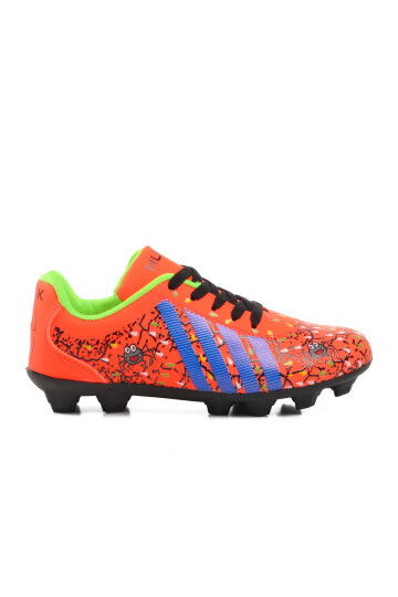 Orange Kids Cleats Spider F