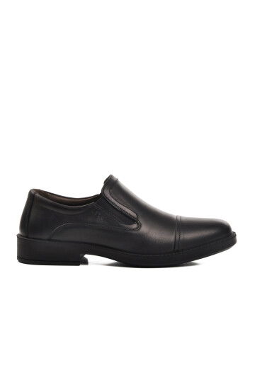 Black Orthopedic Genuine Leather Mens Classic Shoes 29202 M