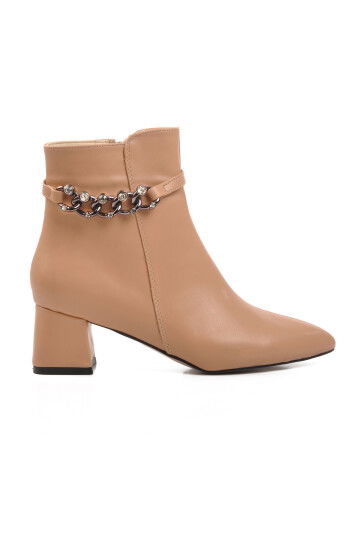 Nude Polyurethane Womens Boots 266 Z