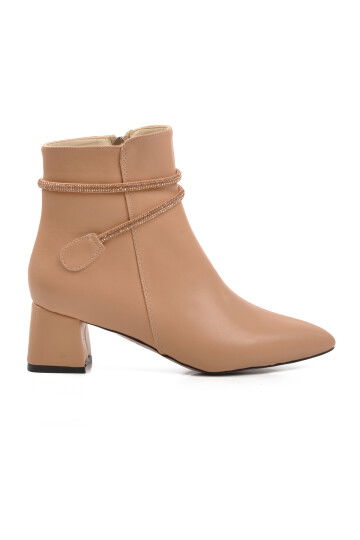 Nude Polyurethane Womens Boots 267 Z