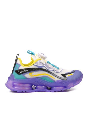 White-Lilac Childrens Sports Shoes Benetton BNI-10012 F