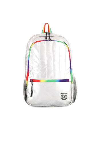 Silver-Gray Unisex Backpack Ccs 51517