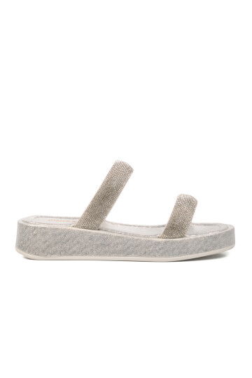 Silver Womens Slippers PC-53089 Z