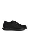 Black Linen Lightweight Mens Casual Shoes 023 M