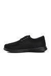 Black Linen Lightweight Mens Casual Shoes 023 M