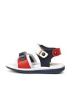 Navy Blue-Red Unisex Childrens Sandals 22Y06 B