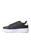 Black and White Lace-Up Womens Sneakers Nadia G