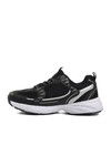 Black and White Mesh Mens Sneakers Run M